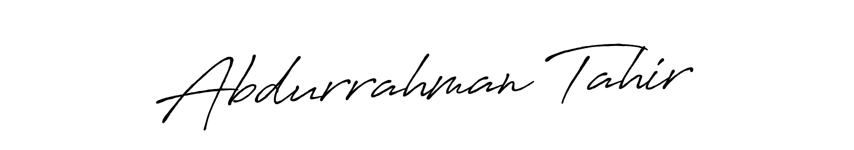 Abdurrahman Tahir stylish signature style. Best Handwritten Sign (Antro_Vectra_Bolder) for my name. Handwritten Signature Collection Ideas for my name Abdurrahman Tahir. Abdurrahman Tahir signature style 7 images and pictures png