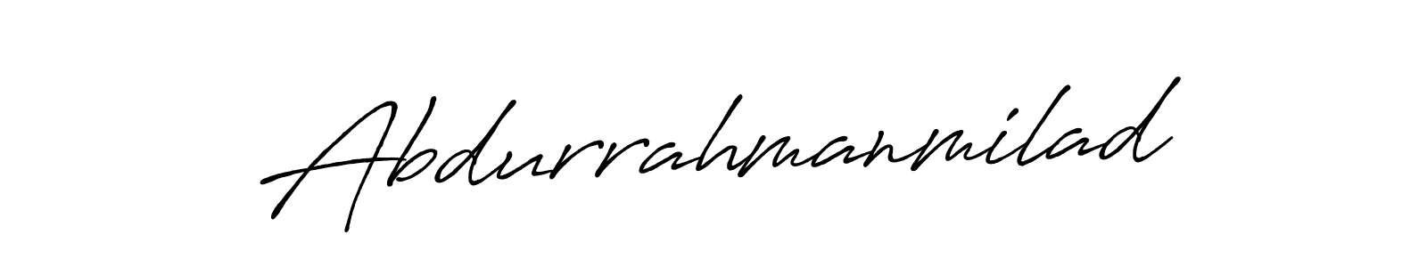 You should practise on your own different ways (Antro_Vectra_Bolder) to write your name (Abdurrahmanmilad) in signature. don't let someone else do it for you. Abdurrahmanmilad signature style 7 images and pictures png