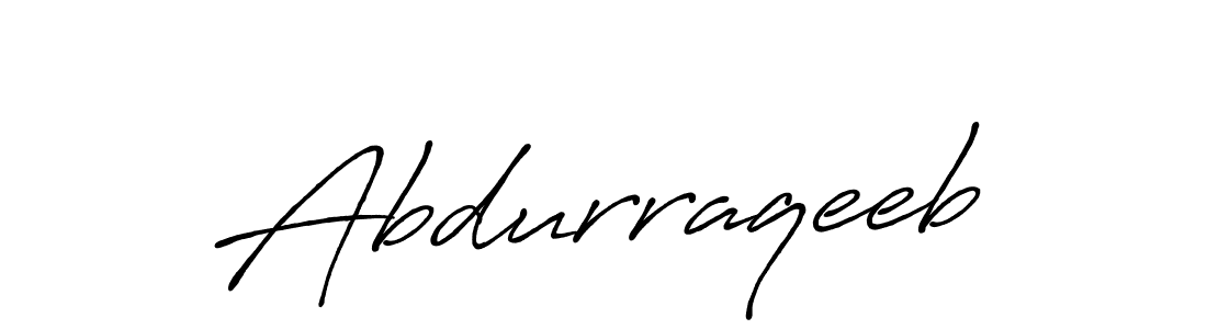 How to make Abdurraqeeb name signature. Use Antro_Vectra_Bolder style for creating short signs online. This is the latest handwritten sign. Abdurraqeeb signature style 7 images and pictures png