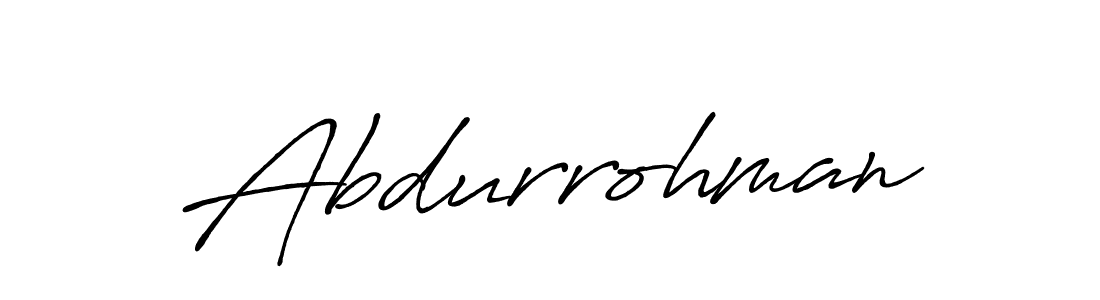 Abdurrohman stylish signature style. Best Handwritten Sign (Antro_Vectra_Bolder) for my name. Handwritten Signature Collection Ideas for my name Abdurrohman. Abdurrohman signature style 7 images and pictures png