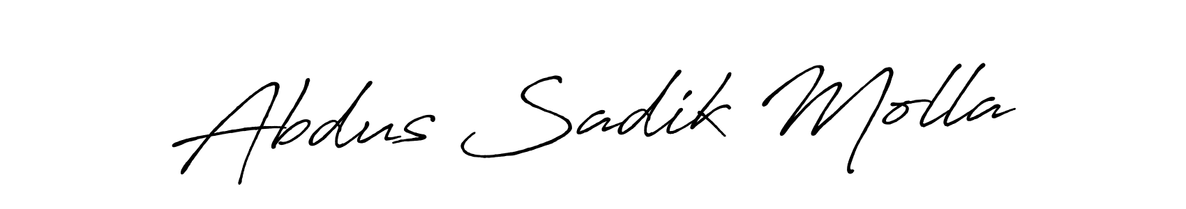 How to make Abdus Sadik Molla signature? Antro_Vectra_Bolder is a professional autograph style. Create handwritten signature for Abdus Sadik Molla name. Abdus Sadik Molla signature style 7 images and pictures png