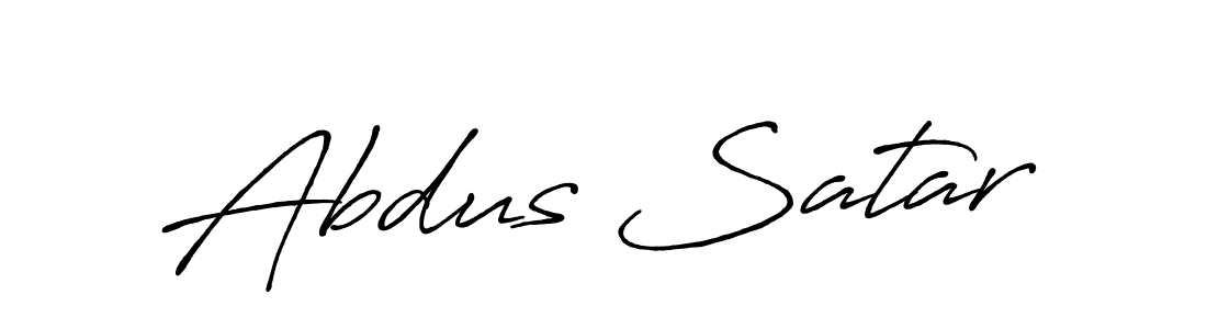 Abdus Satar stylish signature style. Best Handwritten Sign (Antro_Vectra_Bolder) for my name. Handwritten Signature Collection Ideas for my name Abdus Satar. Abdus Satar signature style 7 images and pictures png