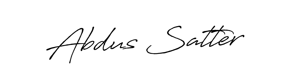 How to make Abdus Satter name signature. Use Antro_Vectra_Bolder style for creating short signs online. This is the latest handwritten sign. Abdus Satter signature style 7 images and pictures png