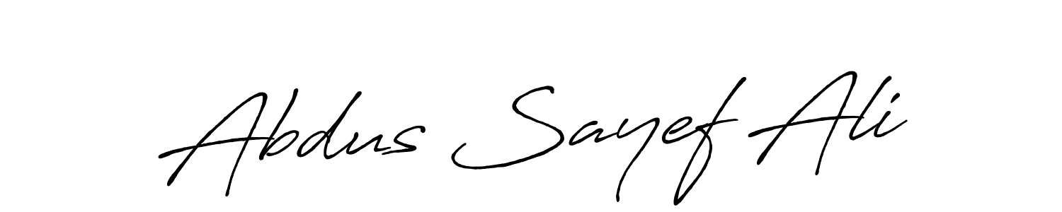 How to make Abdus Sayef Ali name signature. Use Antro_Vectra_Bolder style for creating short signs online. This is the latest handwritten sign. Abdus Sayef Ali signature style 7 images and pictures png