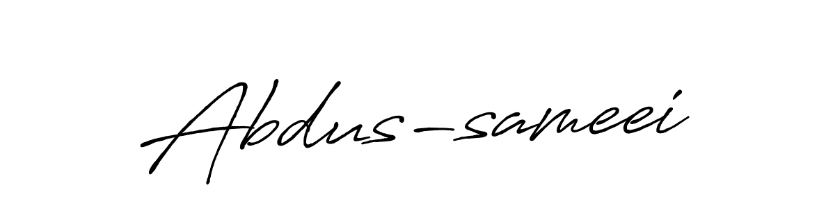 How to make Abdus-sameei name signature. Use Antro_Vectra_Bolder style for creating short signs online. This is the latest handwritten sign. Abdus-sameei signature style 7 images and pictures png