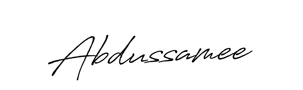 Make a beautiful signature design for name Abdussamee. With this signature (Antro_Vectra_Bolder) style, you can create a handwritten signature for free. Abdussamee signature style 7 images and pictures png