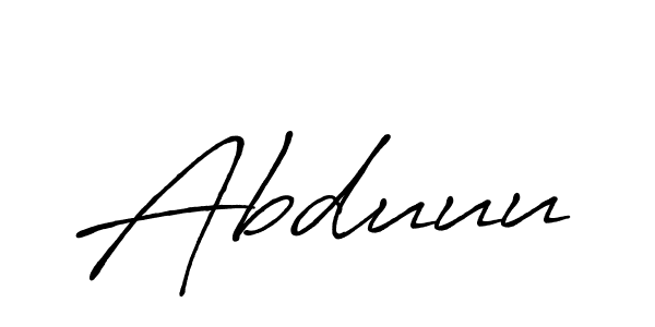 How to make Abduuu name signature. Use Antro_Vectra_Bolder style for creating short signs online. This is the latest handwritten sign. Abduuu signature style 7 images and pictures png