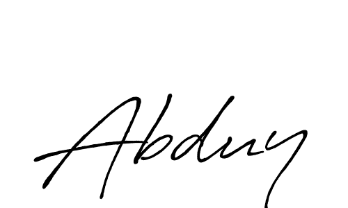 Also we have Abduy name is the best signature style. Create professional handwritten signature collection using Antro_Vectra_Bolder autograph style. Abduy signature style 7 images and pictures png