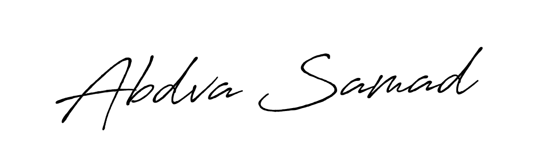 How to make Abdva Samad name signature. Use Antro_Vectra_Bolder style for creating short signs online. This is the latest handwritten sign. Abdva Samad signature style 7 images and pictures png