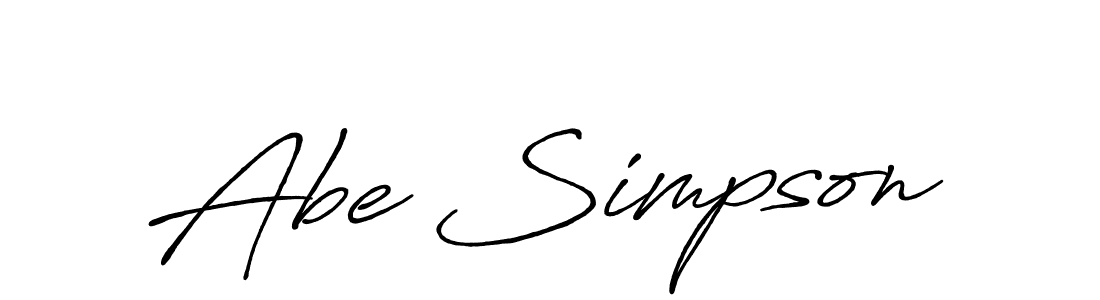 Create a beautiful signature design for name Abe Simpson. With this signature (Antro_Vectra_Bolder) fonts, you can make a handwritten signature for free. Abe Simpson signature style 7 images and pictures png