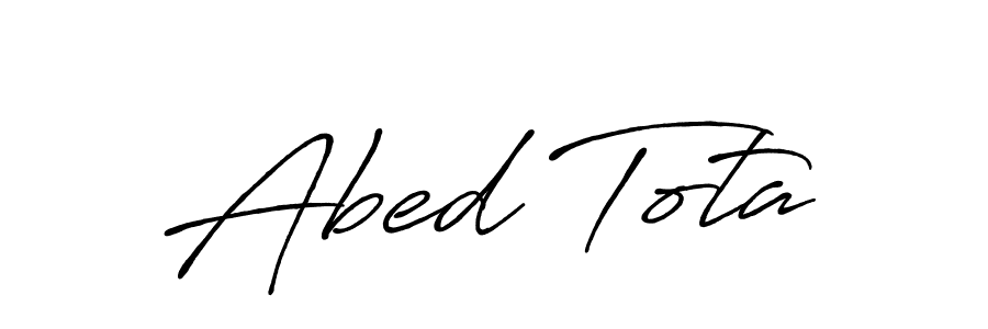 Also we have Abed Tota name is the best signature style. Create professional handwritten signature collection using Antro_Vectra_Bolder autograph style. Abed Tota signature style 7 images and pictures png