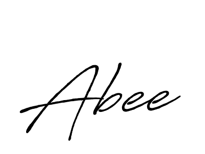 Also You can easily find your signature by using the search form. We will create Abee name handwritten signature images for you free of cost using Antro_Vectra_Bolder sign style. Abee signature style 7 images and pictures png