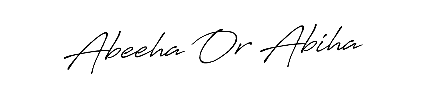 Similarly Antro_Vectra_Bolder is the best handwritten signature design. Signature creator online .You can use it as an online autograph creator for name Abeeha Or Abiha. Abeeha Or Abiha signature style 7 images and pictures png