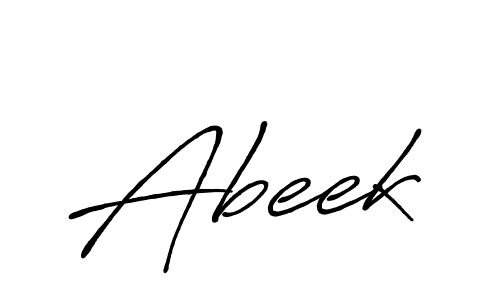 Create a beautiful signature design for name Abeek. With this signature (Antro_Vectra_Bolder) fonts, you can make a handwritten signature for free. Abeek signature style 7 images and pictures png