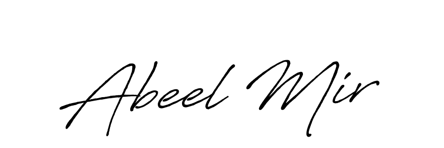 Antro_Vectra_Bolder is a professional signature style that is perfect for those who want to add a touch of class to their signature. It is also a great choice for those who want to make their signature more unique. Get Abeel Mir name to fancy signature for free. Abeel Mir signature style 7 images and pictures png