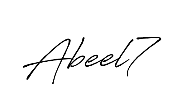 Also we have Abeel7 name is the best signature style. Create professional handwritten signature collection using Antro_Vectra_Bolder autograph style. Abeel7 signature style 7 images and pictures png