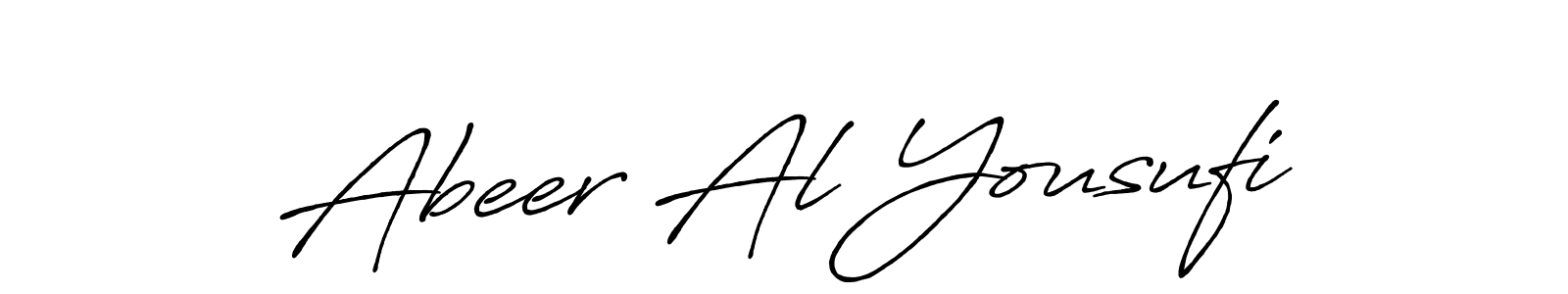 Also You can easily find your signature by using the search form. We will create Abeer Al Yousufi name handwritten signature images for you free of cost using Antro_Vectra_Bolder sign style. Abeer Al Yousufi signature style 7 images and pictures png