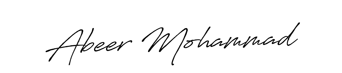 Here are the top 10 professional signature styles for the name Abeer Mohammad. These are the best autograph styles you can use for your name. Abeer Mohammad signature style 7 images and pictures png