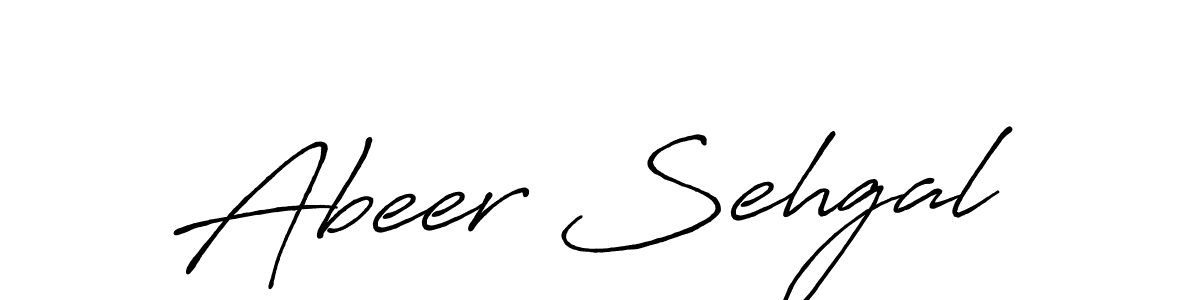 Also we have Abeer Sehgal name is the best signature style. Create professional handwritten signature collection using Antro_Vectra_Bolder autograph style. Abeer Sehgal signature style 7 images and pictures png