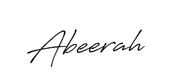 How to make Abeerah signature? Antro_Vectra_Bolder is a professional autograph style. Create handwritten signature for Abeerah name. Abeerah signature style 7 images and pictures png