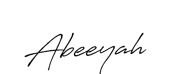 How to make Abeeyah name signature. Use Antro_Vectra_Bolder style for creating short signs online. This is the latest handwritten sign. Abeeyah signature style 7 images and pictures png