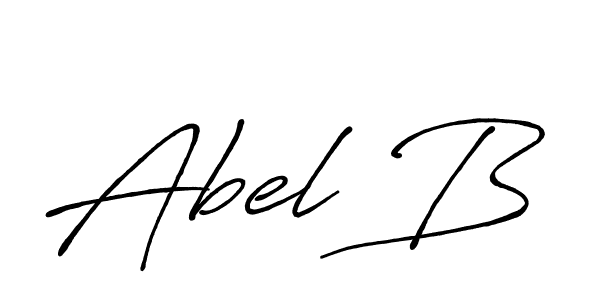 How to make Abel B signature? Antro_Vectra_Bolder is a professional autograph style. Create handwritten signature for Abel B name. Abel B signature style 7 images and pictures png