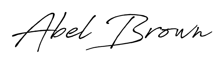 Achieve flawless digital penmanship with Abel Brown name in Antro_Vectra_Bolder font. The perfect tool for creating online signatures. Abel Brown signature style 7 images and pictures png