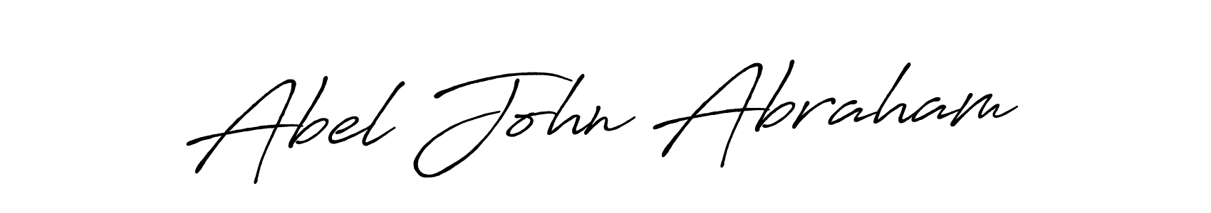 Create a beautiful signature design for name Abel John Abraham. With this signature (Antro_Vectra_Bolder) fonts, you can make a handwritten signature for free. Abel John Abraham signature style 7 images and pictures png