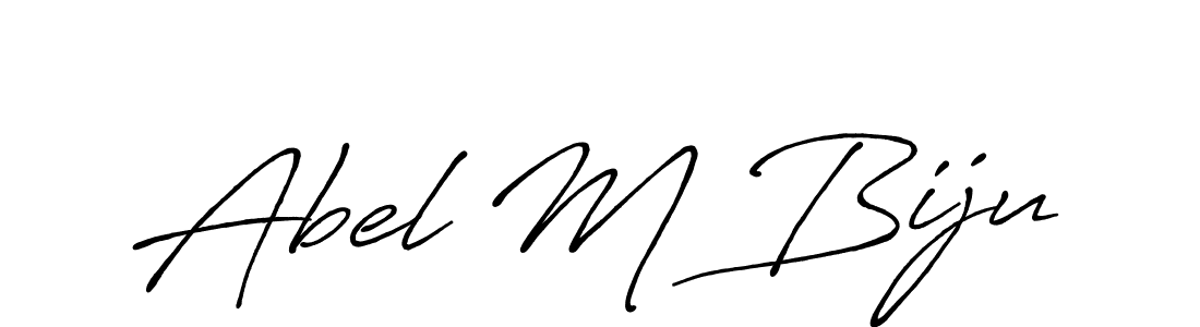 Antro_Vectra_Bolder is a professional signature style that is perfect for those who want to add a touch of class to their signature. It is also a great choice for those who want to make their signature more unique. Get Abel M Biju name to fancy signature for free. Abel M Biju signature style 7 images and pictures png