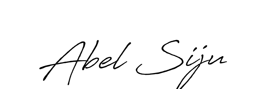 Design your own signature with our free online signature maker. With this signature software, you can create a handwritten (Antro_Vectra_Bolder) signature for name Abel Siju. Abel Siju signature style 7 images and pictures png