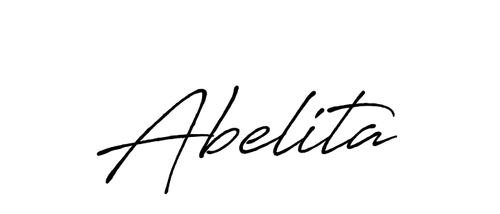 The best way (Antro_Vectra_Bolder) to make a short signature is to pick only two or three words in your name. The name Abelita include a total of six letters. For converting this name. Abelita signature style 7 images and pictures png