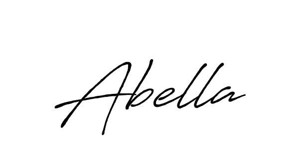 Use a signature maker to create a handwritten signature online. With this signature software, you can design (Antro_Vectra_Bolder) your own signature for name Abella. Abella signature style 7 images and pictures png