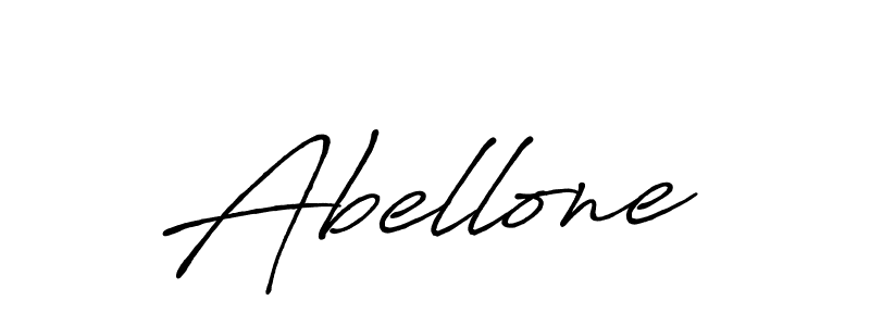 Design your own signature with our free online signature maker. With this signature software, you can create a handwritten (Antro_Vectra_Bolder) signature for name Abellone. Abellone signature style 7 images and pictures png