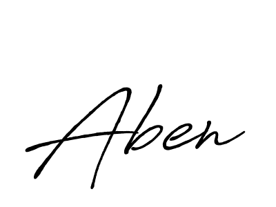 How to make Aben name signature. Use Antro_Vectra_Bolder style for creating short signs online. This is the latest handwritten sign. Aben signature style 7 images and pictures png