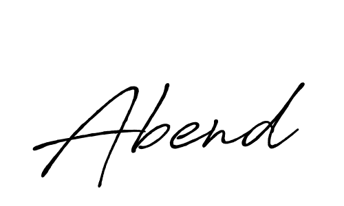 Make a beautiful signature design for name Abend. With this signature (Antro_Vectra_Bolder) style, you can create a handwritten signature for free. Abend signature style 7 images and pictures png