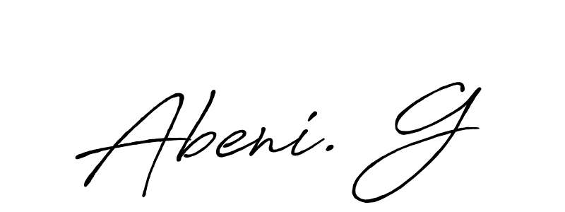 if you are searching for the best signature style for your name Abeni. G. so please give up your signature search. here we have designed multiple signature styles  using Antro_Vectra_Bolder. Abeni. G signature style 7 images and pictures png