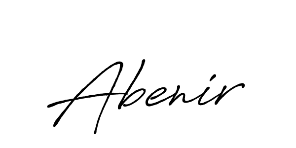 Design your own signature with our free online signature maker. With this signature software, you can create a handwritten (Antro_Vectra_Bolder) signature for name Abenir. Abenir signature style 7 images and pictures png