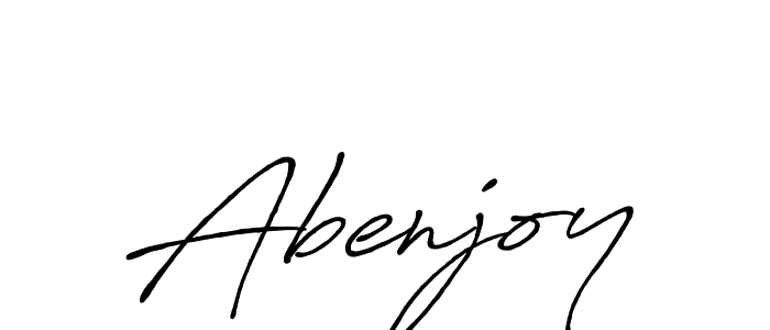 Create a beautiful signature design for name Abenjoy. With this signature (Antro_Vectra_Bolder) fonts, you can make a handwritten signature for free. Abenjoy signature style 7 images and pictures png