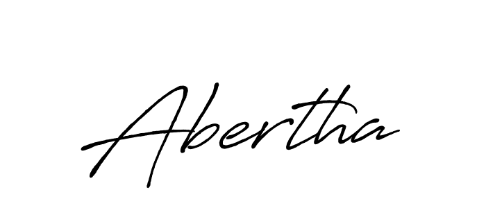 How to make Abertha name signature. Use Antro_Vectra_Bolder style for creating short signs online. This is the latest handwritten sign. Abertha signature style 7 images and pictures png