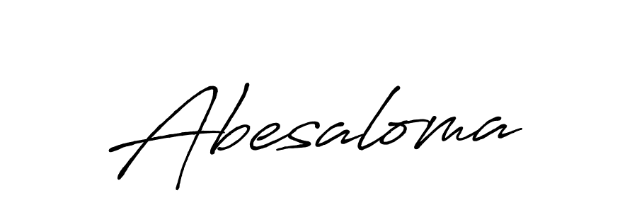 Create a beautiful signature design for name Abesaloma. With this signature (Antro_Vectra_Bolder) fonts, you can make a handwritten signature for free. Abesaloma signature style 7 images and pictures png