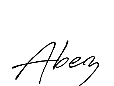 Abez stylish signature style. Best Handwritten Sign (Antro_Vectra_Bolder) for my name. Handwritten Signature Collection Ideas for my name Abez. Abez signature style 7 images and pictures png