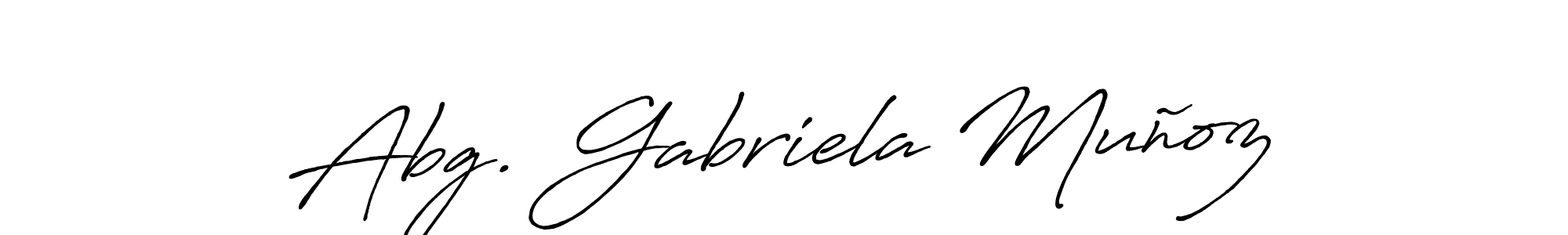 Once you've used our free online signature maker to create your best signature Antro_Vectra_Bolder style, it's time to enjoy all of the benefits that Abg. Gabriela Muñoz name signing documents. Abg. Gabriela Muñoz signature style 7 images and pictures png