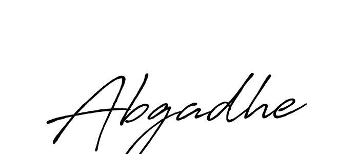 Make a beautiful signature design for name Abgadhe. With this signature (Antro_Vectra_Bolder) style, you can create a handwritten signature for free. Abgadhe signature style 7 images and pictures png