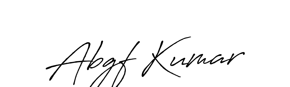 How to make Abgf Kumar name signature. Use Antro_Vectra_Bolder style for creating short signs online. This is the latest handwritten sign. Abgf Kumar signature style 7 images and pictures png