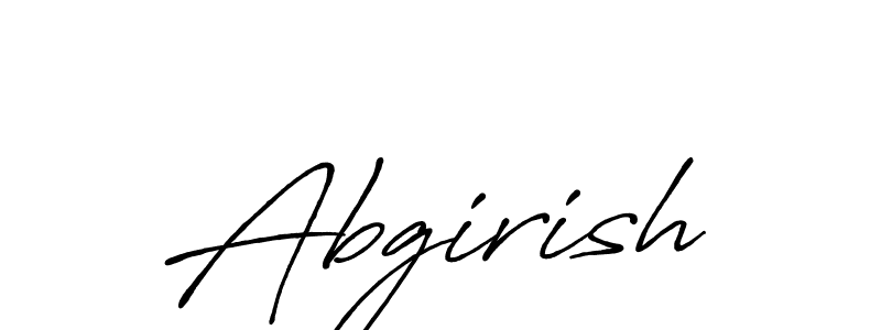 Make a beautiful signature design for name Abgirish. Use this online signature maker to create a handwritten signature for free. Abgirish signature style 7 images and pictures png