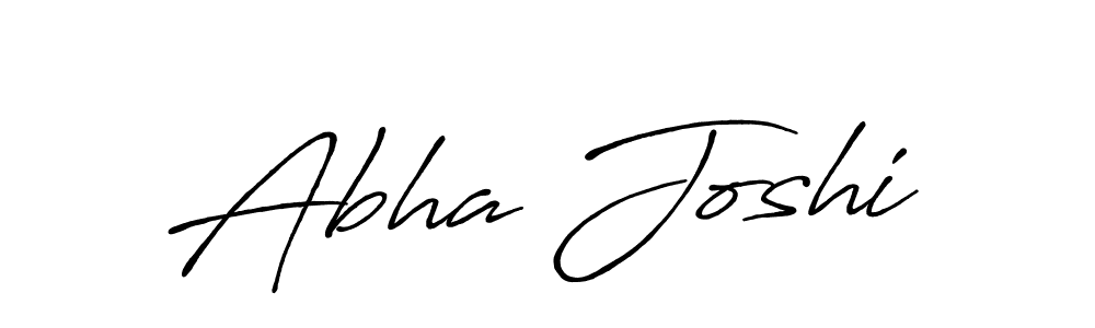 Create a beautiful signature design for name Abha Joshi. With this signature (Antro_Vectra_Bolder) fonts, you can make a handwritten signature for free. Abha Joshi signature style 7 images and pictures png