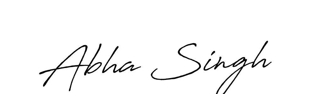 How to make Abha Singh signature? Antro_Vectra_Bolder is a professional autograph style. Create handwritten signature for Abha Singh name. Abha Singh signature style 7 images and pictures png