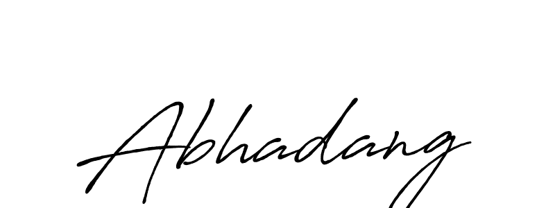 Create a beautiful signature design for name Abhadang. With this signature (Antro_Vectra_Bolder) fonts, you can make a handwritten signature for free. Abhadang signature style 7 images and pictures png