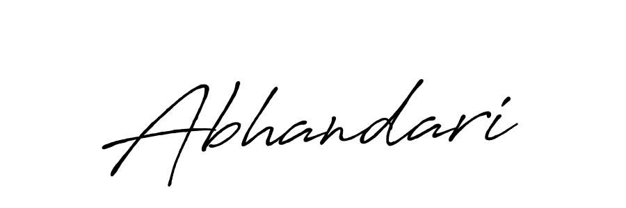 Design your own signature with our free online signature maker. With this signature software, you can create a handwritten (Antro_Vectra_Bolder) signature for name Abhandari. Abhandari signature style 7 images and pictures png