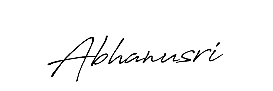 Use a signature maker to create a handwritten signature online. With this signature software, you can design (Antro_Vectra_Bolder) your own signature for name Abhanusri. Abhanusri signature style 7 images and pictures png